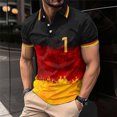 thumbnail image 2 of Ramiter Golf Shirts Men Men's Loose Fit Midweight Short-Sleeve Pocket Light Yellow,L, 2 of 6