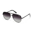 thumbnail image 2 of Gafas de sol Quay High Key, extra grandes, polarizadas, color aviador, color negro, 2 of 5