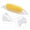 Clear, variant on Plastic Corn Holders 1 Pack Reusable Corn Cob Handles With Prongs Dishwasher Corn Eating Utensils