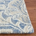 thumbnail image 3 of SAFAVIEH Micro-Loop Cornelius Floral Area Rug, Blue/Ivory, 2' x 3', 3 of 8