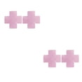 thumbnail image 3 of Guardurnaity 1 par de empanadas, cubiertas para pezones, sujetador desechable, suministros de estilismo, fiestas, clubes, forma de cruz, diseño cruz rosa 2piezas, 3 of 6