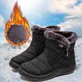 thumbnail image 1 of Botas para clima frío para mujer Botas con plataforma de tobillo antideslizantes Botas cómodas para caminar Likrtyny Tenis De Mujer Tenis De Hombre, 1 of 8
