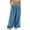 Blue, variant on Womens Baggy Utility Pants Summer High Waisted Wide Leg Cargo Pants With Pockets Women'S Casual Pants Xl