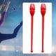 thumbnail image 1 of 2 Piezas Clubes de Gimnasia Rítmica Bastones Insertables para Danza Palos de Práctica Accesorios para Coreografías Material Pp de Alta Resistencia Fác rojo, 1 of 8
