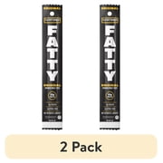 (2 pack) FATTY Meat Sticks, Made with Grass Fed Beef, Pork Raised Without Antibiotics, 13g Protein Per Stick, Original, Father's Day Snack Gift for Dad, 2 oz.