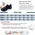 thumbnail image 7 of Chef Shoes Men Kitchen Footwear Comfortable Shoes, Non Slip Work Shoes Women Waterproof Chef Nurse Clog Trainers, Nursing Shoes, Slip-on Food Service Shoes for Restaurant Hospital Cafe, 7 of 7