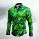 thumbnail image 1 of Ceisia Men's St. Patrick's Day Celtic Cross Shirt | Stretchy Relaxed Long-Sleeve Turndown Collar Casual Top Gift, 1 of 8