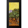 thumbnail image 2 of Van Gogh, Vincent 8x14 Black Modern Framed Museum Art Print Titled - Olive Trees With Yellow Sky And Sun (right), 2 of 5