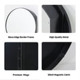 thumbnail image 3 of VIWILII Round Medicine Cabinet with Mirror, 20x20 Inch, Brushed Black, Surface Mount Bathroom Storage with 2 Fixed Shelves, 3 of 8