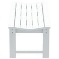 thumbnail image 4 of Ellendale Banc Adirondack Sans Dossier en Plastique Poly Blanc, 4 of 6