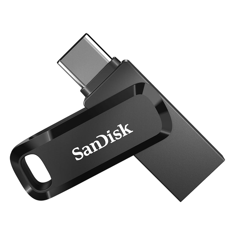 SanDisk, USB Flash Drive, 64GB Ultra Dual Drive Go, Type-C and