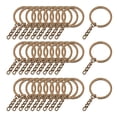 thumbnail image 2 of Llavero de 30 piezas con cadena y llavero con cadena de piezas de de llavero , artesanía de - 30mm_Bronze Tal como se describe Hugo Anillos de llavero, 2 of 8