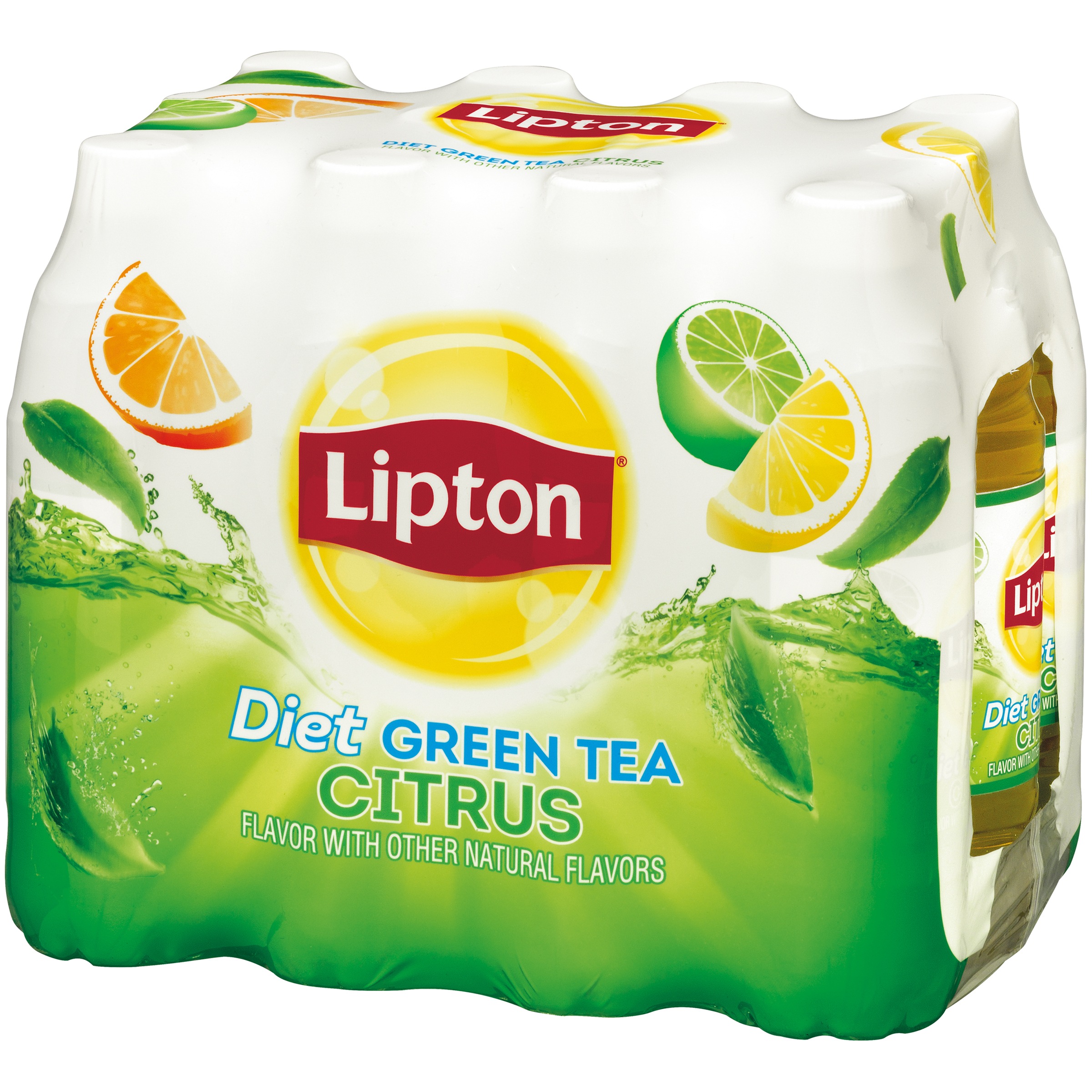 Lipton Diet Green Tea Citrus Iced Tea, Bottled Tea Drink, 16.9 fl oz, 12 Pack Bottles - image 3 of 5