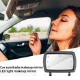 thumbnail image 4 of SSZMDLB under $5 Car Visor Vanity Mirror, Rechargeable Mirror with 3 Light Modes, Dimmable Clip-on Sun Visor Mirror, Makeup Mirror with Brush Screen, Universal Car Accessory, 4 of 8