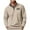 Khaki, variant on UVEASISHA 1/4 Zip Up Sweatshirt Men Lightweight Long Sleeve Mock Neck Pullover Fashion Print Quarter Zipper Workout Shirts Fall Clothes Yellow 3XL