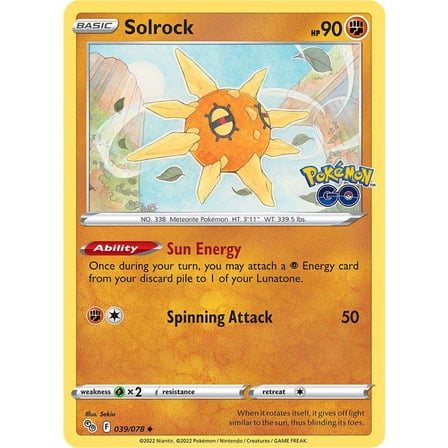 Pokemon GO Solrock #39