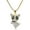 N1066GO, variant on Street Cute Corgi Micro Inlaid Zircon Pendant
