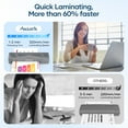 thumbnail image 4 of Assark Laminator A4, 9 Inch laminator Machine with Paper Cutter, Laminating Machine Quick preheating Ultra-Low Noise with 9 Laminating Sheets, 4 of 4