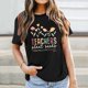 thumbnail image 1 of MKLEKYY Playeras Algodon Mujer Camiseta Informal Y Versátil Con Estampado De Letras Para Mujer, Ideal Para El Día Del Maestro Y La Temporada Escolar Talla XXL, 1 of 3