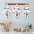 thumbnail image 5 of 6 Pieces of Kitchen Towels Ultra Soft Absorbent Quick Drying Dish Cloths 11×11inch Striped Coastal Adventure Print, 5 of 9