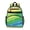 Geometric Wave Blue, variant on Geometric Square White Pattern Backpack for School, Cute School Bag with Adjustable Shoulder Straps and Padded Back, 15.25"x11.5"x5.25"