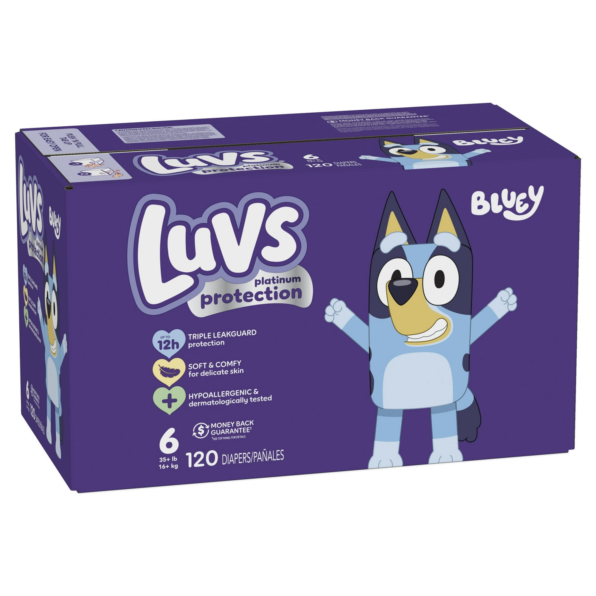 Luvs Platinum Protection Baby Diapers, Size 6, 120 Count