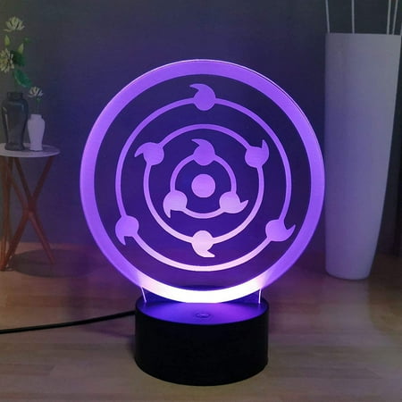 

JUWYT Kids Lamps Naruto Stuff 3D Led Illusion Lamp Christmas Birthday Gifts for Kids with Remote Control 16 Colors 4 Changing K1116-339