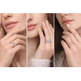 thumbnail image 6 of MauliJewels 0.48 CT Lab Grown Diamond Wedding Band for Women, Round Cut Stone Ring, F-G Color VS1 Clarity, 10K Rose White Yellow Gold Stackable Bridal Band, 6 of 9