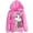 Pink, variant on Disney Encanto Mirabel Little Girls French Terry Pullover Crossover Hoodie Little Kid to Big Kid