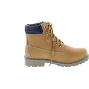 Nature Breeze Womens Terrain Leatherette Multi Color Padded Collar Hard Toe Boot - Wheat