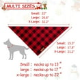 thumbnail image 4 of 2 Pack Dog Christmas Bandanas, Classic Buffalo Red Plaid Pet Bandana Scarf Triangle Bibs Kerchief Pet Costume Outfit Accessories for Small Medium Large and Extra Large Dogs Cats Pets (X-Large), 4 of 5