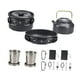 thumbnail image 2 of Kit de utensilios de cocina para acampar, olla de cocina con asa plegable y bolsa de transporte, no Negro, 2 of 8