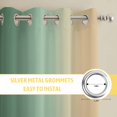 thumbnail image 6 of Sage Green Yellow Ombre Kitchen Curtains Window Panels, Farmhouse Modern Gradient Art Insulated Window Treatment Curtain, Grommet Curtains for Bedroom/Living Room/Bathroom, 2 Piece 52"Wx72"L, 6 of 8