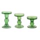 thumbnail image 1 of Juego de candelabros BTGLLAS de cristal verde de 3 piezas, 1 of 7