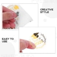 thumbnail image 3 of UPGRATOR 10Ud Stickers Adhesivos Graduación En Color Dorado Para Decorar Invitaciones Y Envelopes, 3 of 6