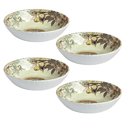 Nantucket Home Thanksgiving Fall Turkey Heavyweight Melamine Cereal