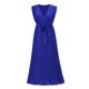 thumbnail image 4 of SAYOO Vestidos Largos de Manga con Volantes con cinturón para Mujer Verano, Vestidos de Gasa Plisados con Cuello en V de Color Sólido Casual SAYOO casual, 4 of 7