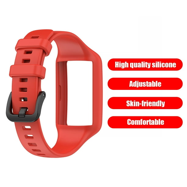 Correa para Huawei Honor Band 6 Pro Reemplazo de pulsera de silicona (Rojo)