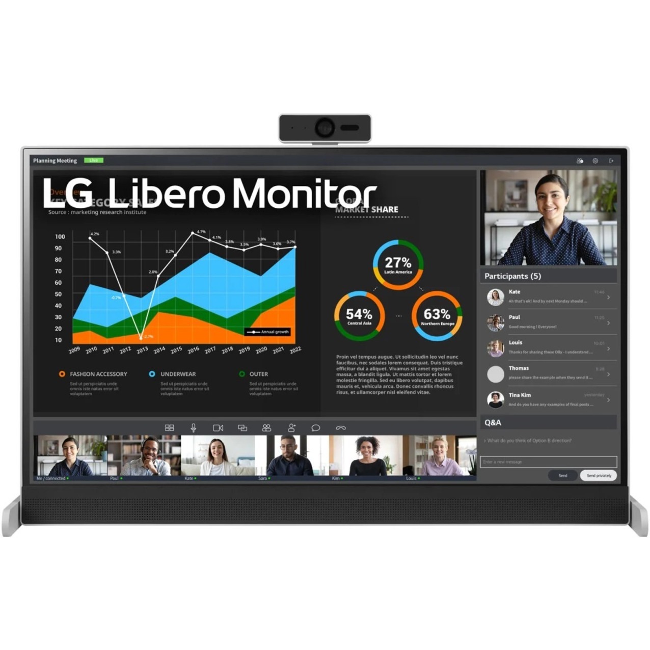 LG 27BQ70QC-S 27" WQHD LCD Monitor - 16:9 - Black, Black - image 3 of 21