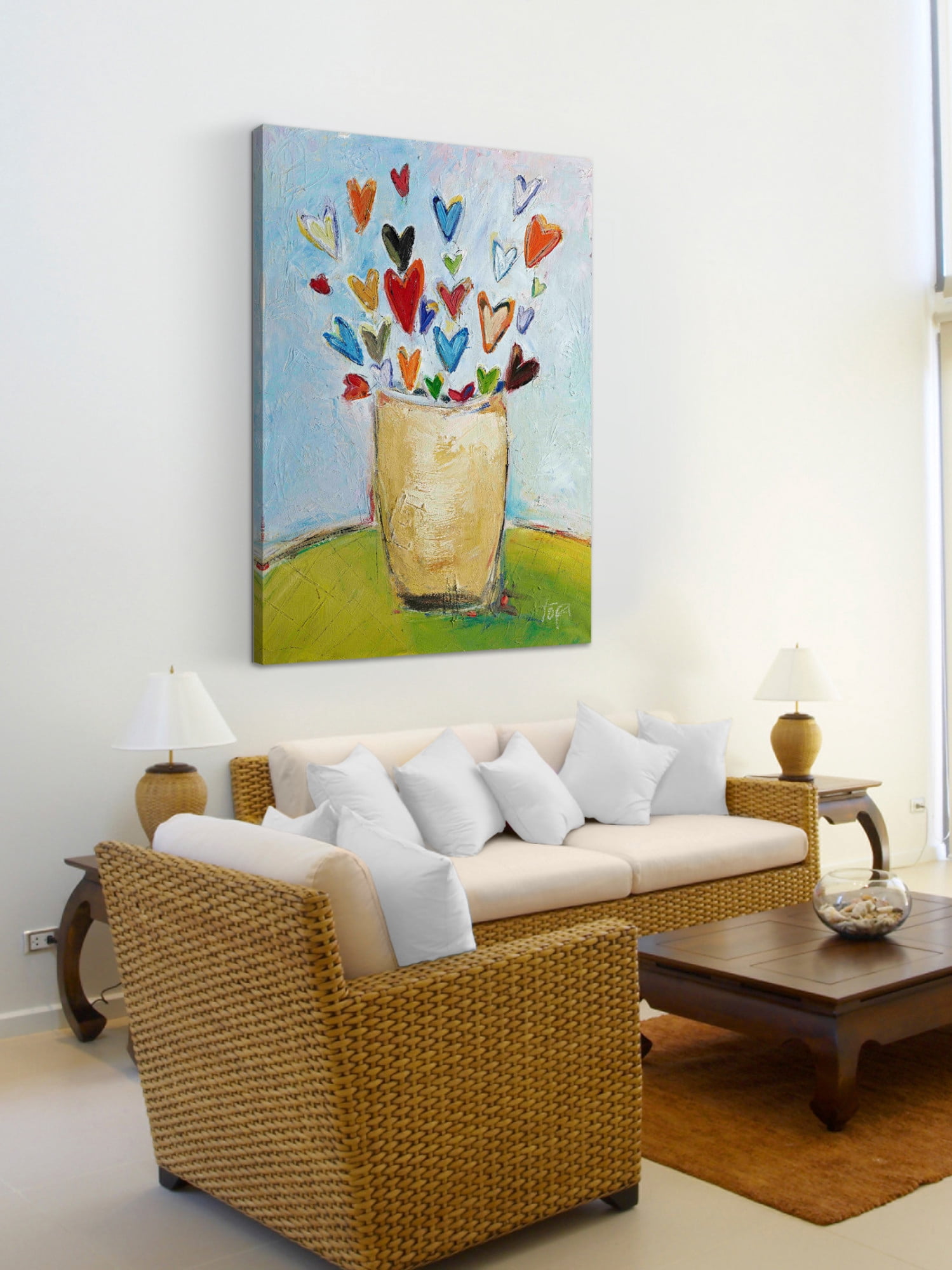 Marmont Hill "Bouquet of Love" by Tori Campisi Painting Print on Canvas