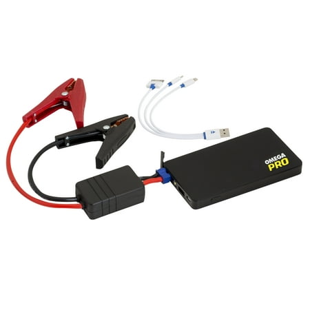 OMEGA 80600 Portable Power Supply and Jump Starter - Starting Current 350 Amps and Peak Current 700