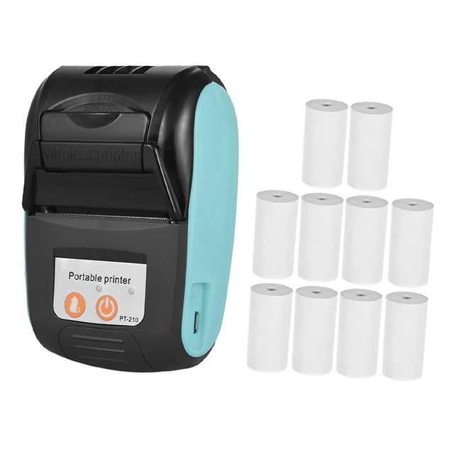 Impresora térmica portátil GOOJPRT PT-210 Impresora de recibos portátil de 58 mm para tiendas minori TOMSHOO Impresora térmica