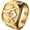 Gold, variant on Men's Engraving Stainless Steel Fraternity Freemason Masonic Rings Gold/Silver Plated