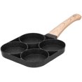thumbnail image 2 of Aluminum 4-Cup Egg Frying Pan 4-Hole Frying Pot Non-Stick Egg Pancake Cooking Pan Cookware For Induction Gas Cooker, 2 of 7