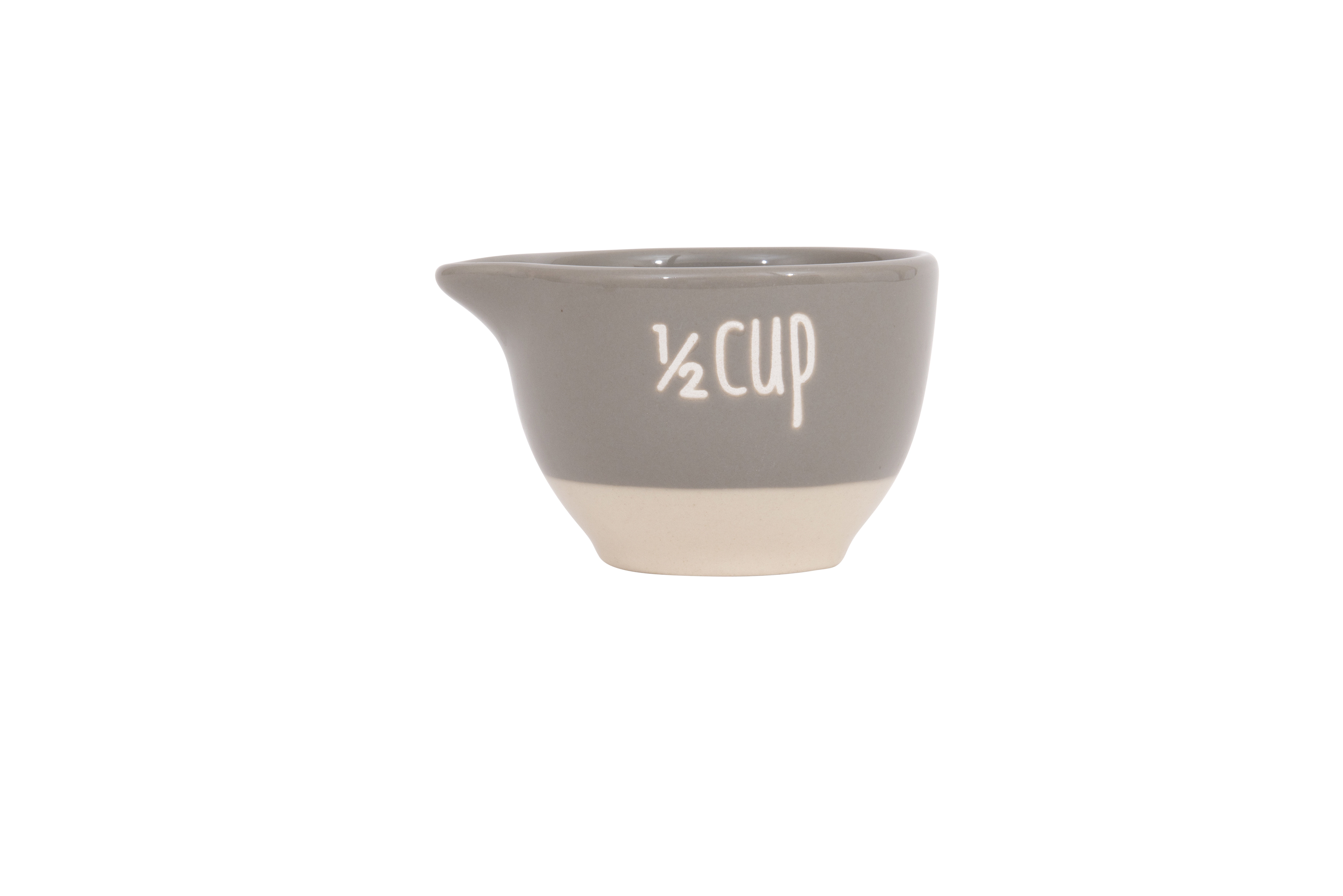 Stoneware Measuring Cups with Pour Spout Creative Co-op