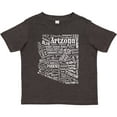 thumbnail image 3 of Inktastic Arizona Word Salad- State Outline Boys or Girls Toddler T-Shirt, 3 of 5