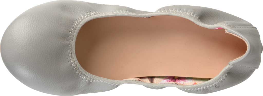 Women's Journee Collection Lindy2 Ballet Flat Grey Faux Leather 7 M