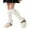 White, variant on 2025 Leg Warmers Knitted Girls Size 2 Socks Leg Warmers Loose Socks Girls Soccer Socks Age 8 Knee High Leg Warmers Young Girl Gift for Girls