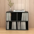 Way Basics 2-Shelf Cube Bookshelf, Vinyl Record Album Storage Furniture ...