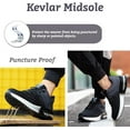 thumbnail image 3 of Ztforus Zapatos de Seguridad para Hombre Mujer Zapatillas de Seguridad Ligeras y Transpirables con Puntera de Acero, Gris - Talla 40, 3 of 5